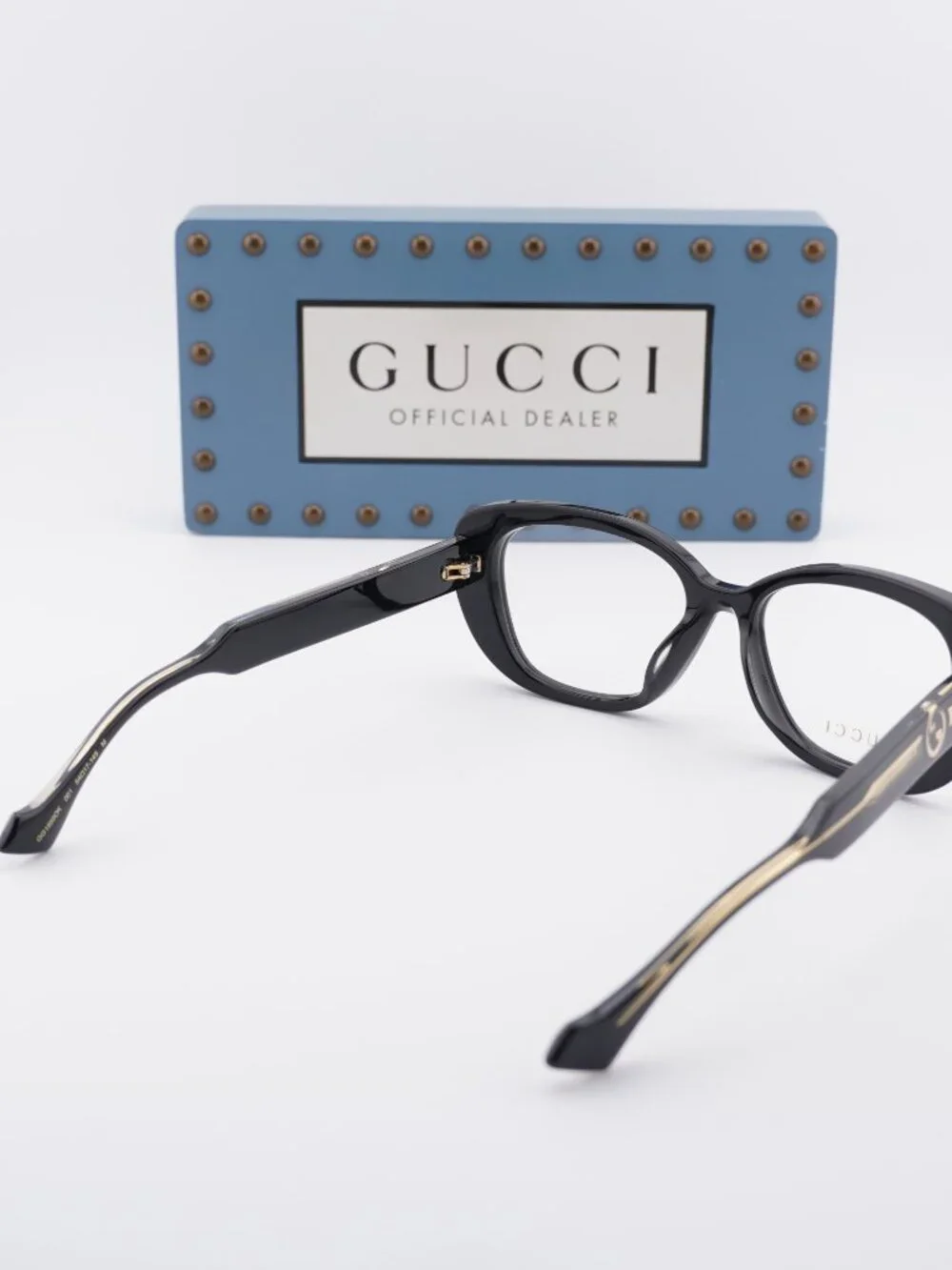 Gucci GG1559OK 001 Cat Eye Eyeglasses –Shiny Black 54mm